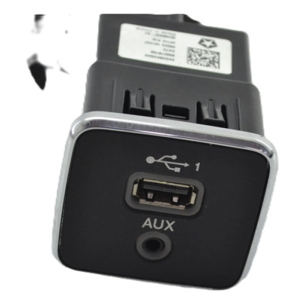 Entrada Conector Usb Auxiliar Original Cronos 2023 Argo Preto
