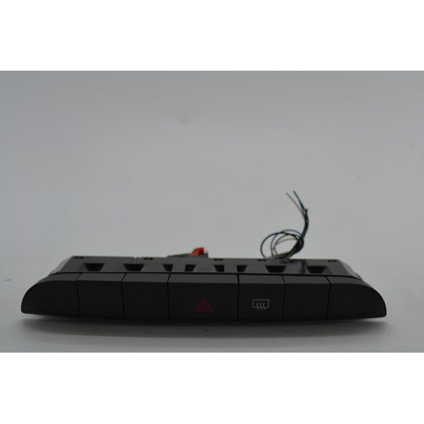 Botão Pisca Alerta Desembaçador Fiat Mobi 2021 Original Preto