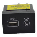 Entrada Conector Usb Auxiliar Console Creta 2020 Original Preto