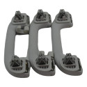 Kit 3 Puxador Alça Teto Pqp Jeep Renegade 2021 Original Cinza