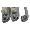 Kit 3 Puxador Alça Teto Pqp Fiat Toro 2022 Original