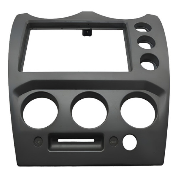 Moldura Central Comando Ar Radio Ford Fiesta 2010 Original Cinza