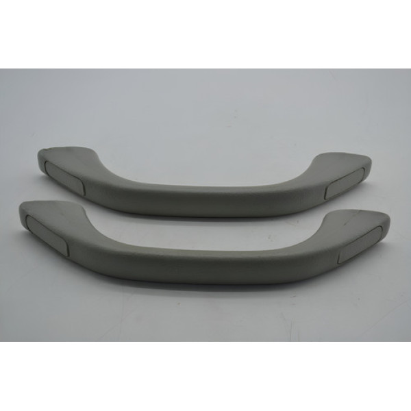 Par Puxador Alça Teto Pqp Honda Fit 2006 2007 Original Cinza