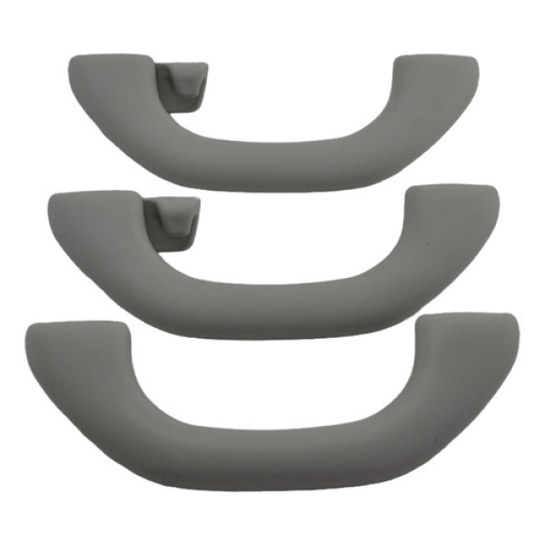 Kit 3 Puxador Alça Teto Pqp Golf 2009 Original Cinza