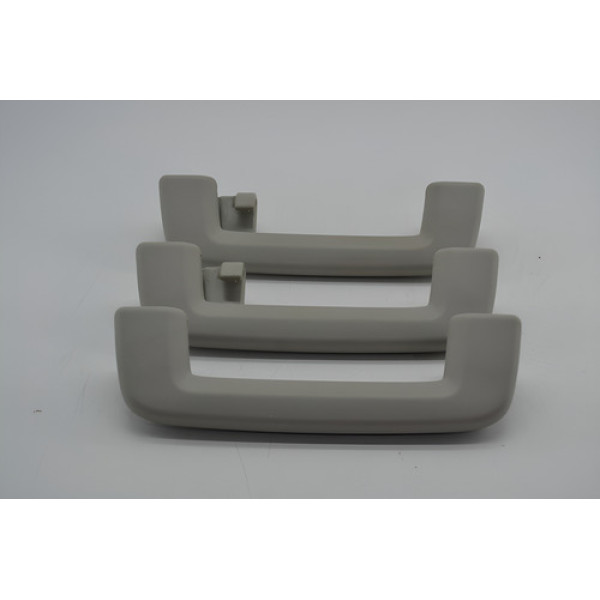 Kit 3 Puxador Alça Teto Pqp Ford Ecosport 2016 Original Cinza