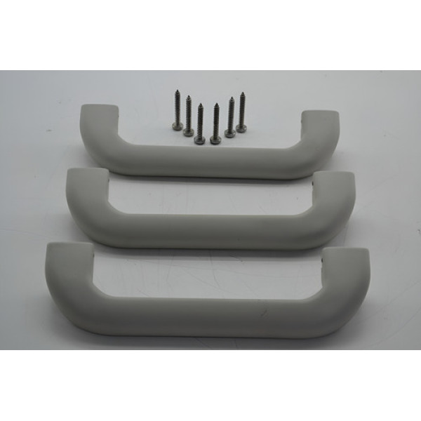 Kit 3 Puxador Alça Teto Pqp Volkswagen  Fox 2012 Original Cinza
