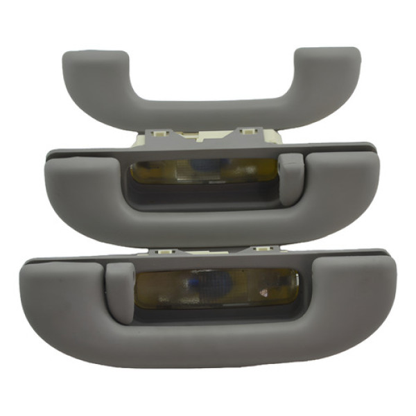 Kit 3 Puxador Alça Teto Pqp Fiat Toro 2022 Original Preto