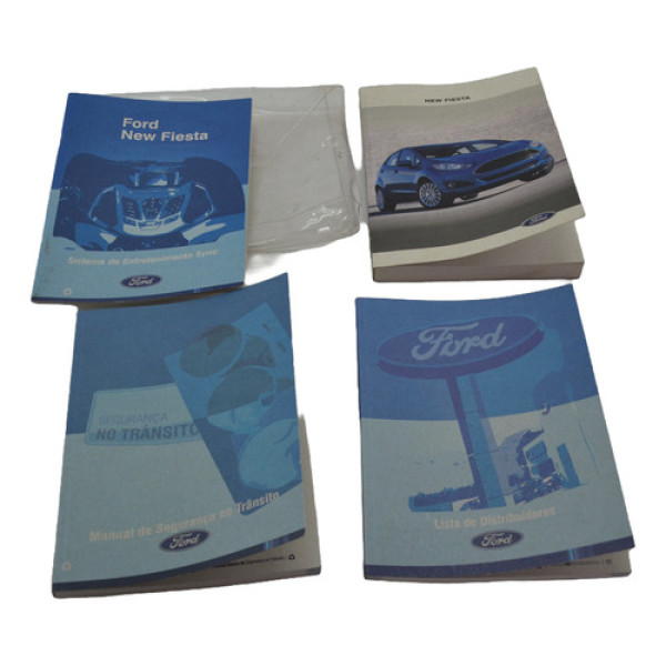 Kit Manual Proprietário Segurança Sync Fiesta 2014 Original