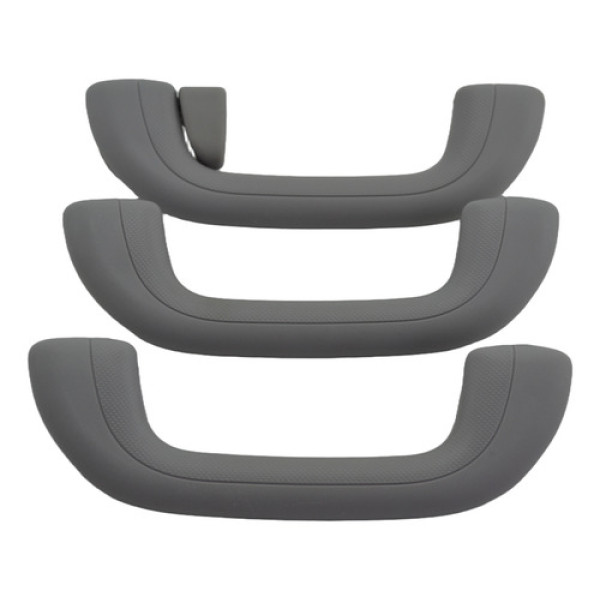 Kit 3 Puxador Alça Apoio Teto Pqp I30 2012 Original Cinza