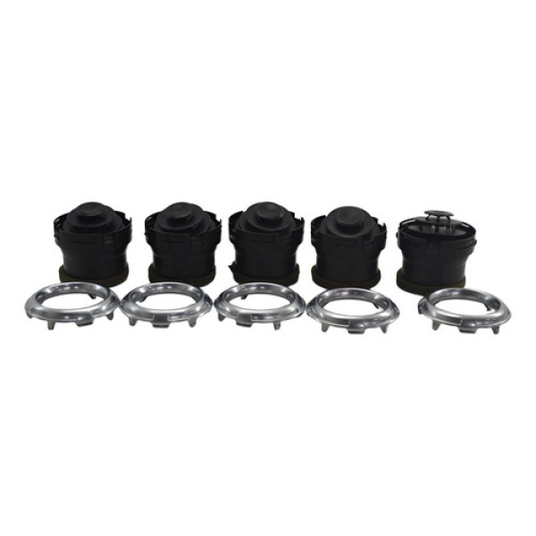 Kit Com 5 Difusor Saida Ar Painel Citroen C3 2012 Original