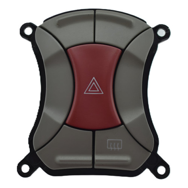 Botão Pisca Alerta Desembaçador Painel Fiat Doblo 2012 Orig Cinza