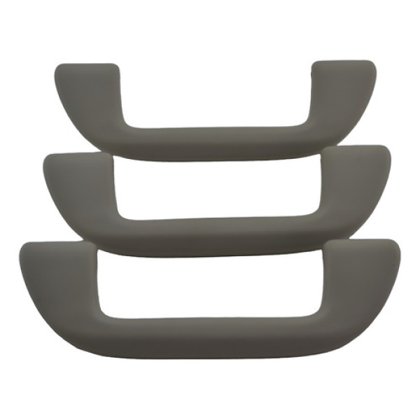 Kit Com 3 Puxador Alça Teto Pqp Honda City 2015 Original - Bege