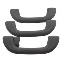 Kit 3 Puxador Alça Teto Pqp Hyundai I30 2011 Original Cinza-escuro