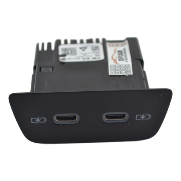 Entrada Dupla Conector Usb Tipo C Vw Polo 2023 Nivus Origina