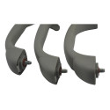 Kit Com 3 Puxador Alça Teto Pqp Picanto 2015 Original Cinza