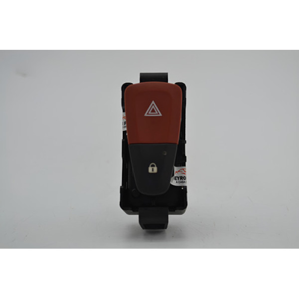 Botão Pisca Alerta Trava Renault Fluence 2012 Original - Preto