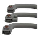 Kit 3 Puxador Alça Apoio Teto Pqp Ix35 2016 Original Cinza