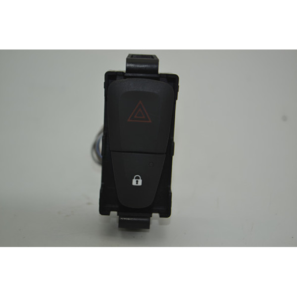 Botão Pisca Alerta Trava Renault Fluence 2013 2014 Original - Preto