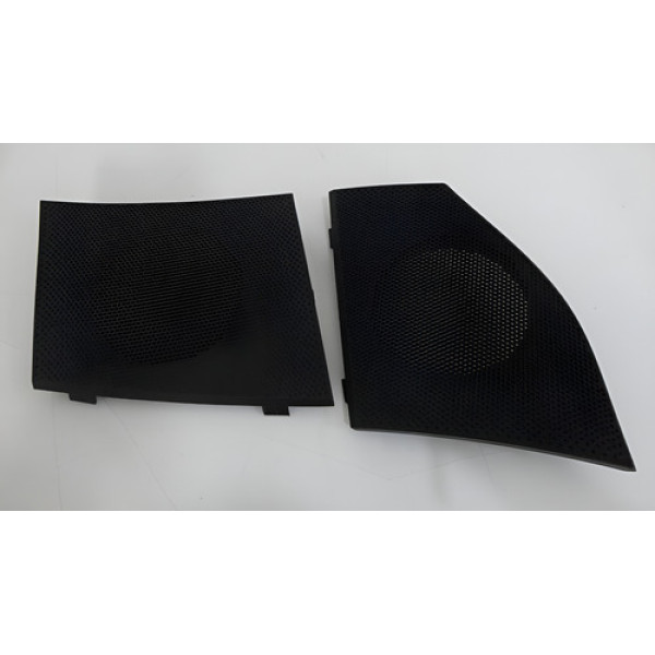 Par Tela Grade Alto Falante Kwid Zen 2019 2020 Original Preto