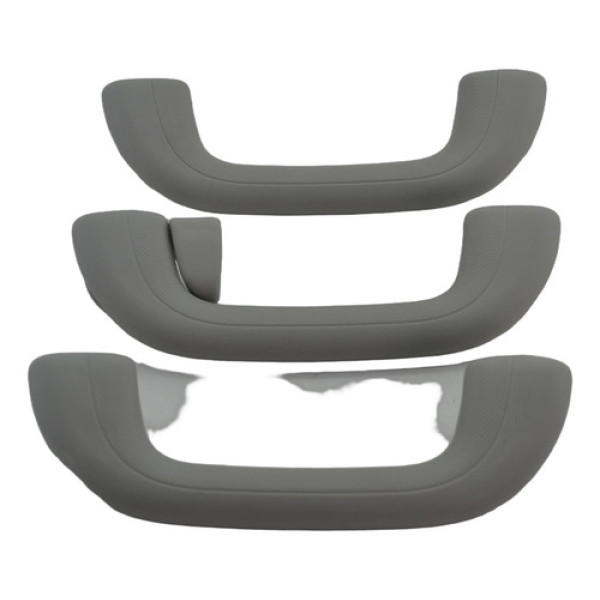 Kit 3 Puxador Alça Apoio Teto Pqp Ix35 2016 Original Cinza