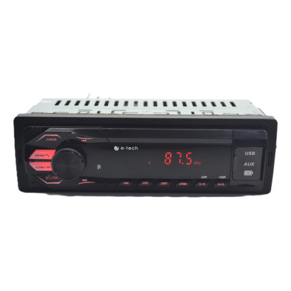 Radio Aparelho Som E-tech C/dupla Usb Auxiliar Sd