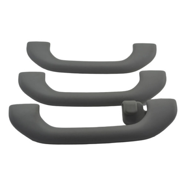 Kit 3 Puxador Alça Teto Pqp Airtrek 2008 Original Cinza