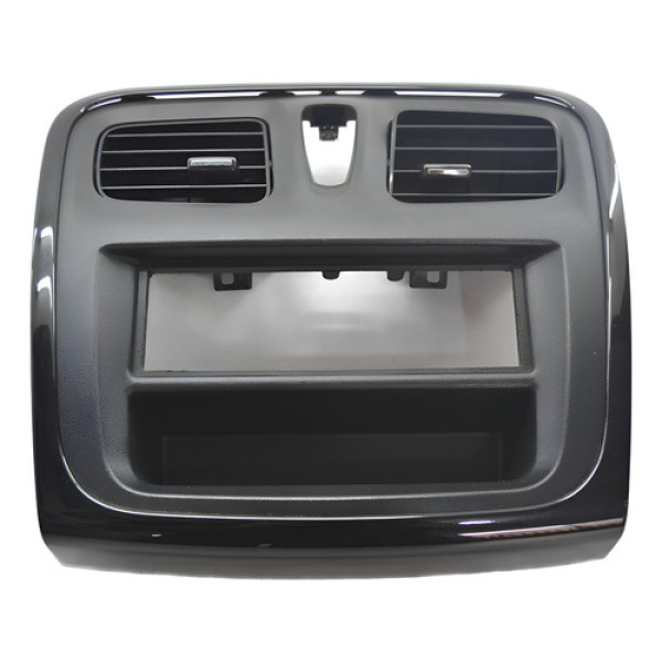 Moldura Central Painel Difusor Porta Treco Logan 2019 Origin Preto