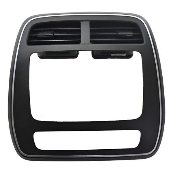 Moldura Central Painel Radio Difusor Renault Kwid 2018 Orig Preto