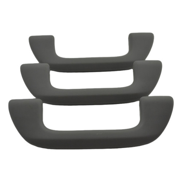 Kit 3 Puxador Apoio Alça Teto Pqp Fit 2010 Original Cinza