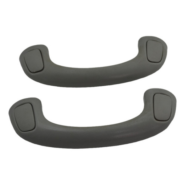 Par Puxador Alça Coluna Pqp Toyota Hilux 2013 Original Cinza