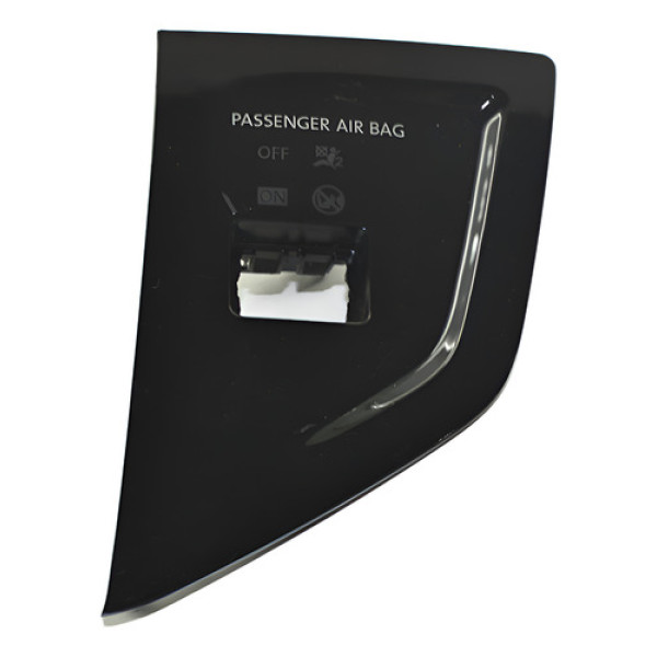 Moldura Botão Pisca Alerta Painel Vw Polo 2019 Nivus Origina - Preto