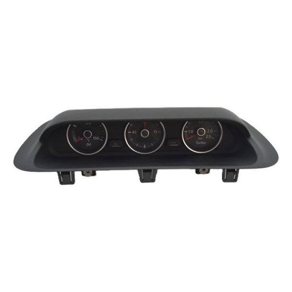Relogio Manometro Pressão Temperatura Fusca Tsi Original Vw Preto