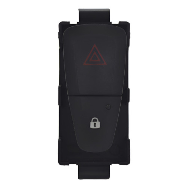 Botão Pisca Alerta Trava Painel Sandero 2018 Logan Original - Preto