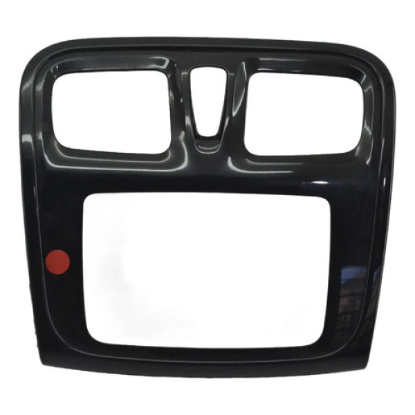 Moldura Radio Central Painel Logan 2020 Sandero Original Preto