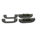 Kit 4 Puxador Alça Teto Pqp C/luz Jeep Compass 2018 Original Cinza