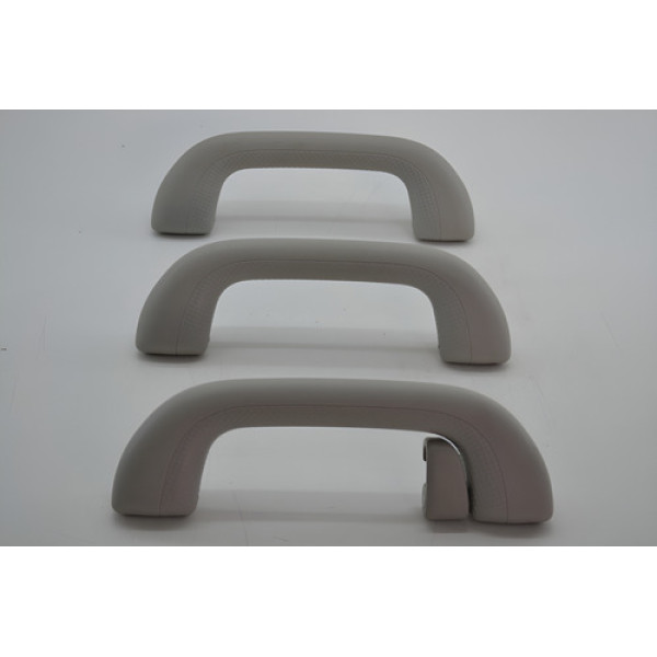 Kit 3 Puxador Alça Teto Pqp Jac T6 2015 Original Cinza