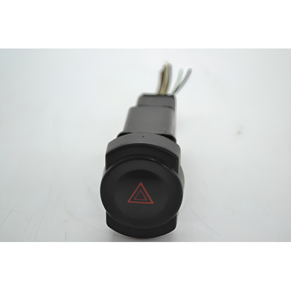 Botão Pisca Alerta Painel Renault Logan 2011 Original - Preto