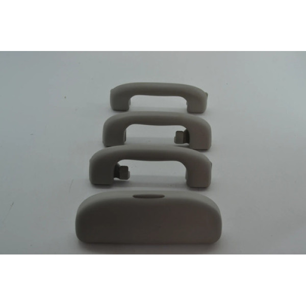Kit 3 Puxador Alça Pqp Teto Porta Oculos Cruze 2013 Original Cinza