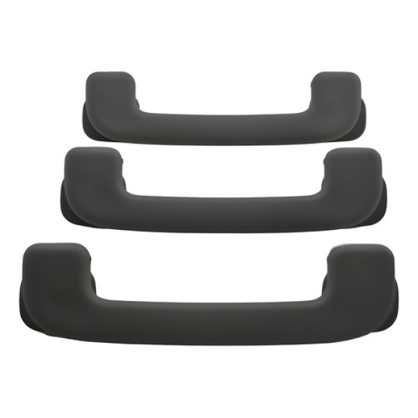 Kit 3 Puxador Alça Teto Pqp Megane Scenic 2006 Original Cinza-escuro