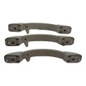 Kit Com 3 Puxador Alça Teto Pqp 207 2012 Original Cinza