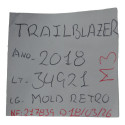 Moldura Retrovisor Interno Gm Trailblazer 2018 S10 Original