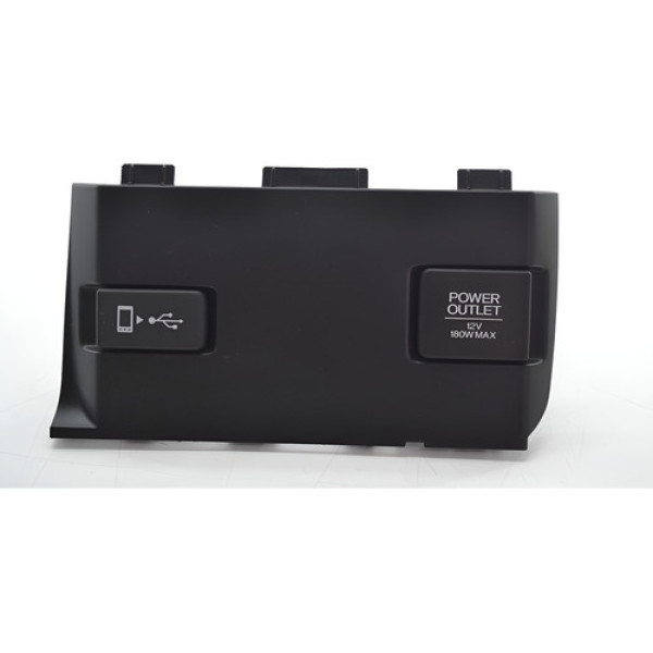 Moldura Tomada 12v Usb Console Honda Civic 2021 Original