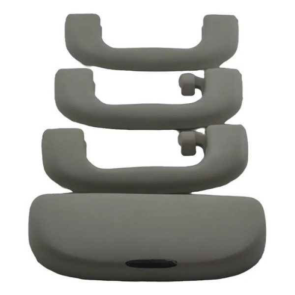 Kit Puxador Alça Pqp E Porta Óculos Teto Gm Meriva Original Cinza
