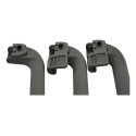 Kit 3 Puxador Alça Pqp Teto Volkswagen Santana 2003 Original Cinza