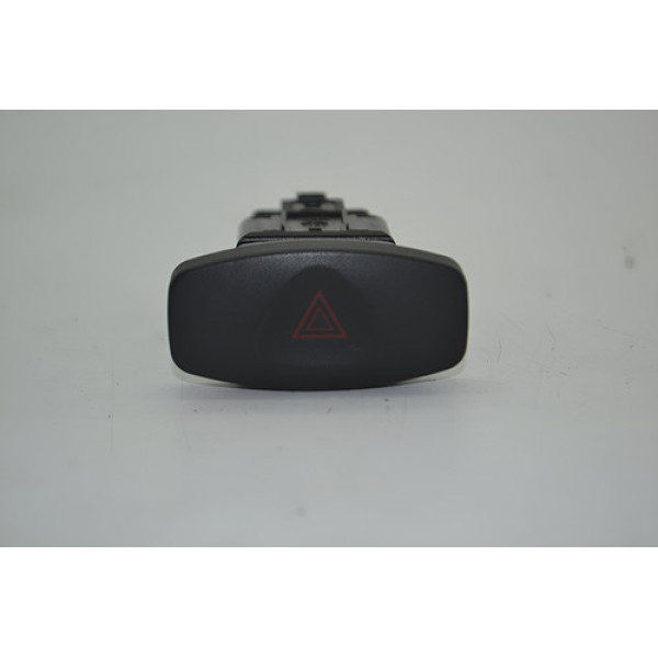 Botão Pisca Alerta Painel Renault Sandero 2013 Original - Preto