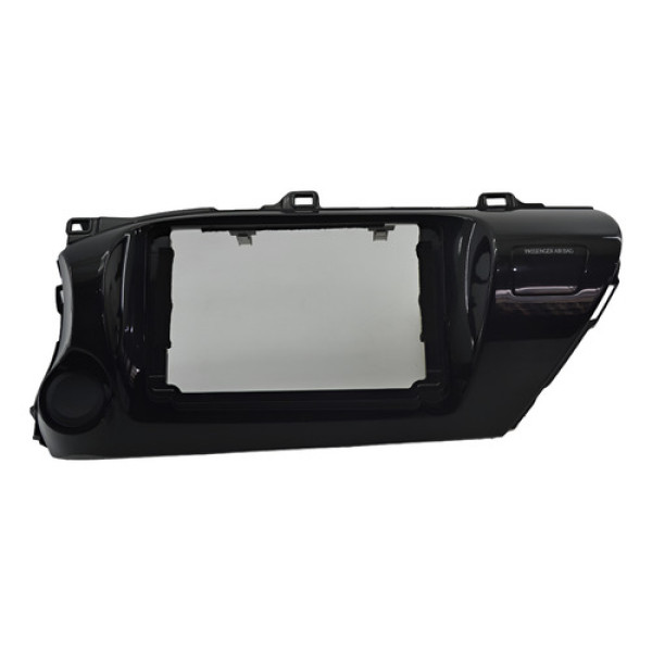 Moldura Central Multimida Painel Hilux 2018 Original Preto