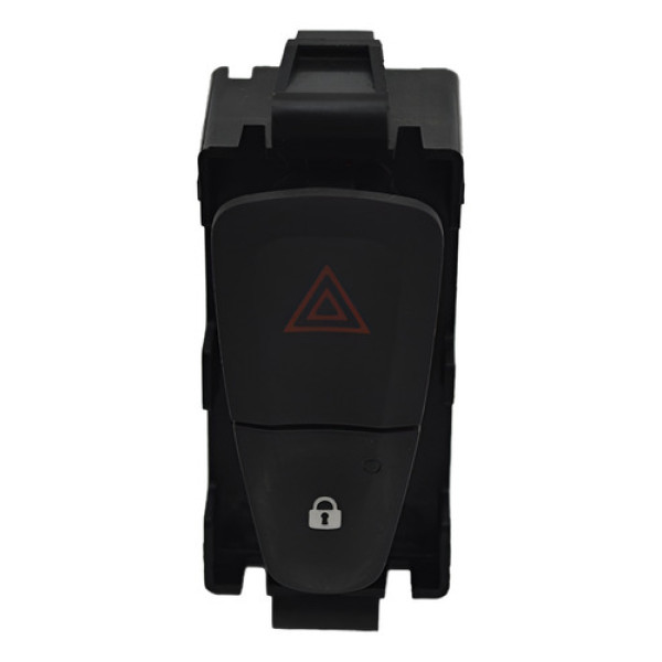 Botão Pisca Alerta Trava Destrava Sandero 2015 Logan Origina - Preto