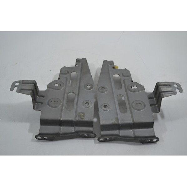 Par Suporte Fixação Som Cd Honda Fit 2003 Original Creme