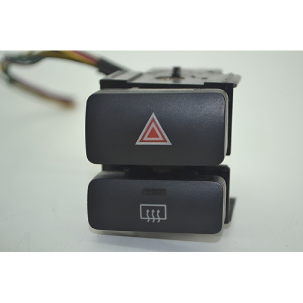 Botão Pisca Alerta Desembaçador Painel Toyota Corolla Xli - Preto