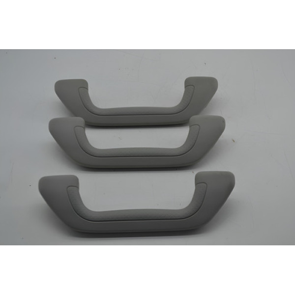 Kit 3 Puxador Alça Teto Pqp Honda Accord 2005 Original - Cinza